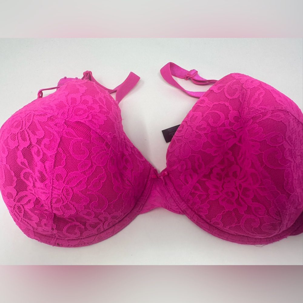 Smart & Sexy Pink Lace Padded Bra 38DD